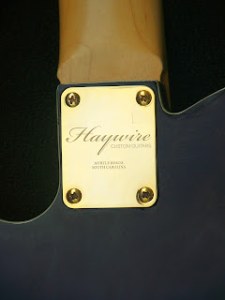 image Black Tele with Rosewood neck by Haywire Custom Guitars Custom Shop