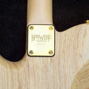 Haywire Custom Guitars rear of a Strat guitar repaired in Myrtle Beach