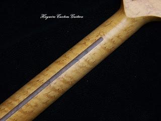 Image A shaved roasted maple guitar neck at Haywire Custom Guitars