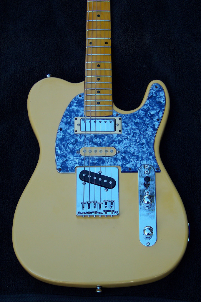 Vanilla finish 
Haywire Custom Guitars Brent Mason Tele with wider guitar neck