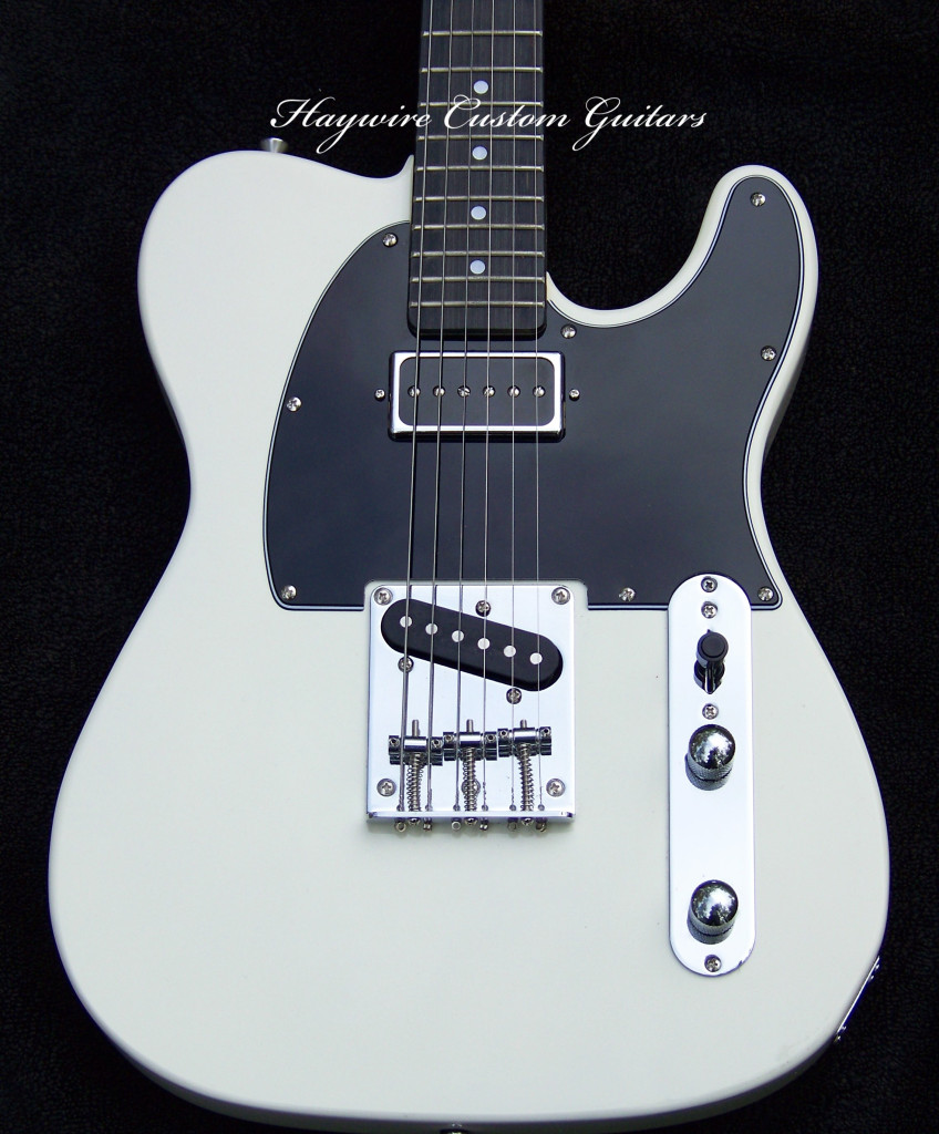 image Haywire Custom shop double cutaway guitar with a wide 1-7/8" neck.