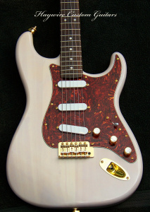 image of Mary Kaye finish color on a Haywire Custom Guitar. Welcome To Haywire Custom Guitars. High performance guitars without the high price. Get Soaring highs, clear, mellow mids and deep lows.