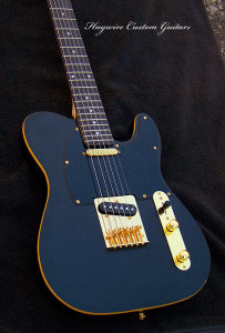 Haywire Custom Guitars Satin Black with Gold Hardware